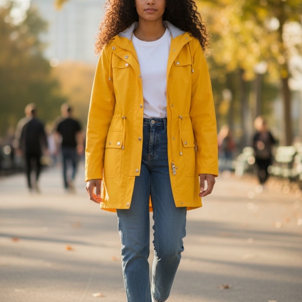 Sunny Yellow Women's Utility Jacket